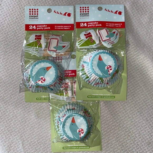 Holiday Cupcake Party Packs - set of 3 - Picture 1 of 4